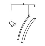 7407A673 - Body: Wheel Opening Molding for Mitsubishi: Outlander, Outlander PHEV Image