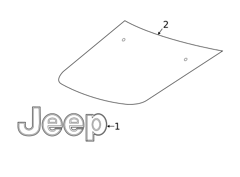Exterior Trim - Hood for 2021 Jeep Compass #0