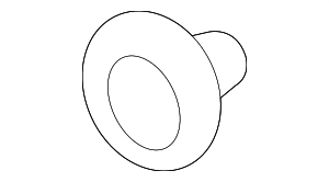 155305933 - Body: Fender Liner Clip for Nissan: 370Z, Altima, ARIYA, Armada, Cube, Frontier, GT-R, Juke, Kicks, Kicks Play, LEAF, Maxima, Micra, Murano, NV1500, NV200, NV2500, NV3500, Pathfinder, Qashqai, Quest, Rogue, Rogue Select, Rogue Sport, Sentra, Versa, Versa Note, Z Image