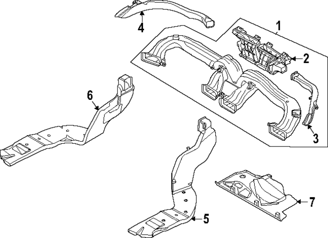 97470L1AA0 - : Air Distributor for Hyundai Image