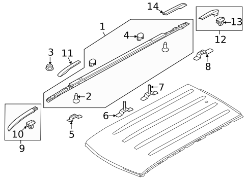 Luggage Carrier for 2015 Kia Soul EV #0