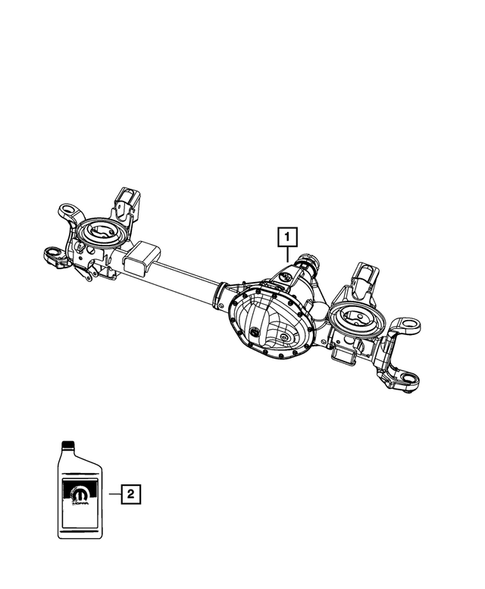 Front Axle Assembly for 2013 Ram 3500 #1