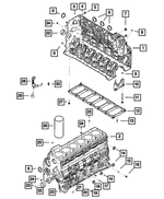 4429166 - 5.9L Turbo Diesel; Engine: Cylinder Block Sleeve for Mopar Image