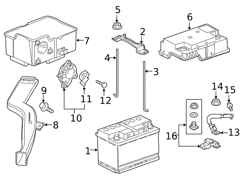 Battery for 2018 Honda Pilot #0