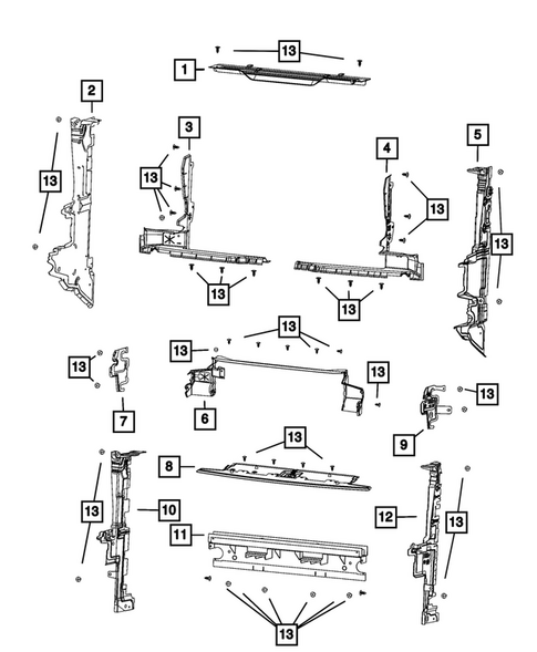 Radiator and Related Parts; Charge Air Cooler for 2025 Jeep Grand Cherokee #3