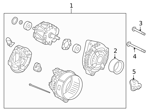 Alternator for 2012 Acura RL #1