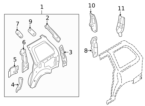 Inner Structure for 2000 Mazda MPV #0