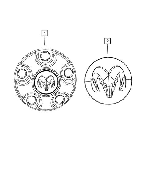 Wheel Covers and Center Caps for 2022 Ram 1500 Classic #0