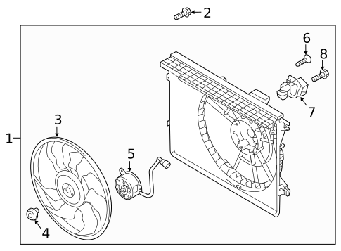 Cooling Fan for 2015 Kia Sedona #0