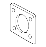447850E020 - Body: Bracket Gasket for Lexus: GS F, GS Turbo, GS200t, GS300, GS350, GS430, GS450h, GS460, GX550, IS F, IS200t, IS250, IS300, IS350, IS500, LS460, LS500, LS500h, LS600h, RC F, RC200t, RC300, RC350, RX400h, RX450h, RX450hL Image