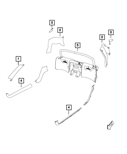 Panels-Moldings-Scuff Plates, Pillar, Cowl, 1/4 Panel Trim and Cargo Covers for 2015 Dodge Viper #0