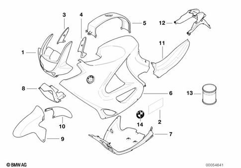Painted Parts for 2000 BMW-Motorrad K 1200 RS #0