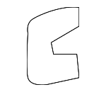 7549860010 - Body: Rear Molding Seal for Lexus: GX470 Image