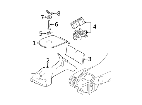 Interior Trim - Rear Body for 2003 Dodge Neon #0