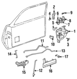 12482412 - : Passenger Side Front Door Outside Handle for GM Image