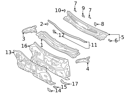 Cowl for 2001 Toyota Celica #0