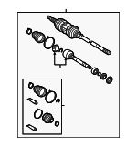 4341008201 - : CV Axle (Right, Front) for Toyota: Sienna Image