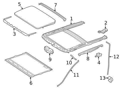 Sunroof for 2015 Mercedes-Benz ML400 #1