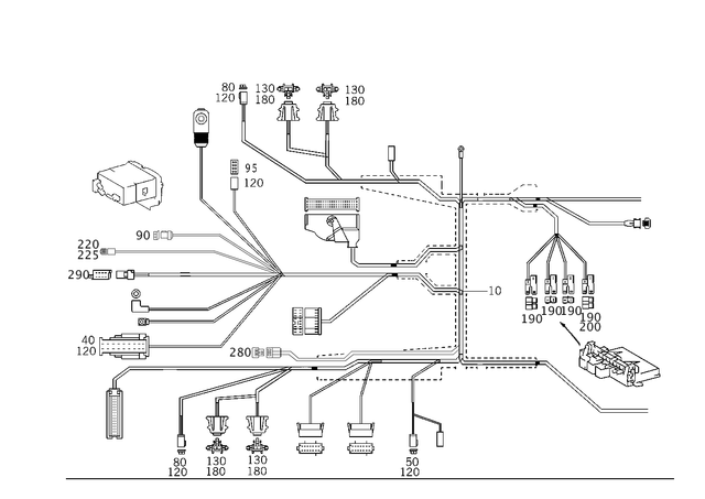 2155402806 - Electrical System: Wiring Harness for Mercedes-Benz Image image