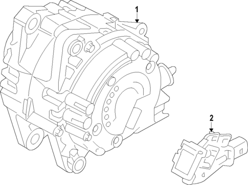 Alternator for 2024 Mitsubishi Eclipse Cross #1