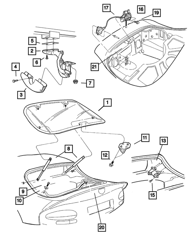 4848359 - : Lift-Gate Bracket, Left for Mopar Image