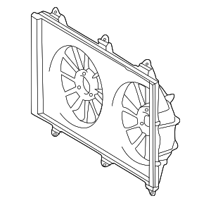 167110H020 - Belts &amp; Cooling: Fan Shroud for Toyota: Camry, Solara Image