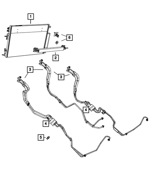 Transmission Oil Cooler, and Lines for 2010 Chrysler 300 #0
