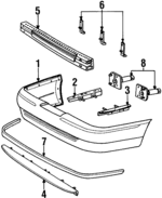 XW7Z17C830AA - Body: Cover Molding for Ford: Crown Victoria Image