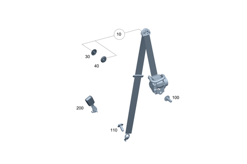Seat Belt for 2023 Mercedes-Benz EQB 300 #0