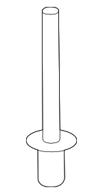 1416003130 - Body: Cover Reinforced Rivet for Kia Image