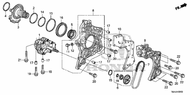 AT Oil Pump - Stator Shaft (2.0L) for 2016 Honda Civic #0