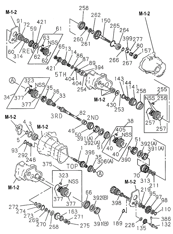 MT Transmission Gear (4x4) for 1997 Honda Passport #0