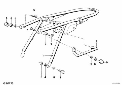 Motorcycle Frame for 1985 BMW-Motorrad R 100 CS #0