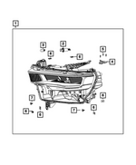 68431807AA - Electrical: Screw, Right &amp; Left for Mopar Image