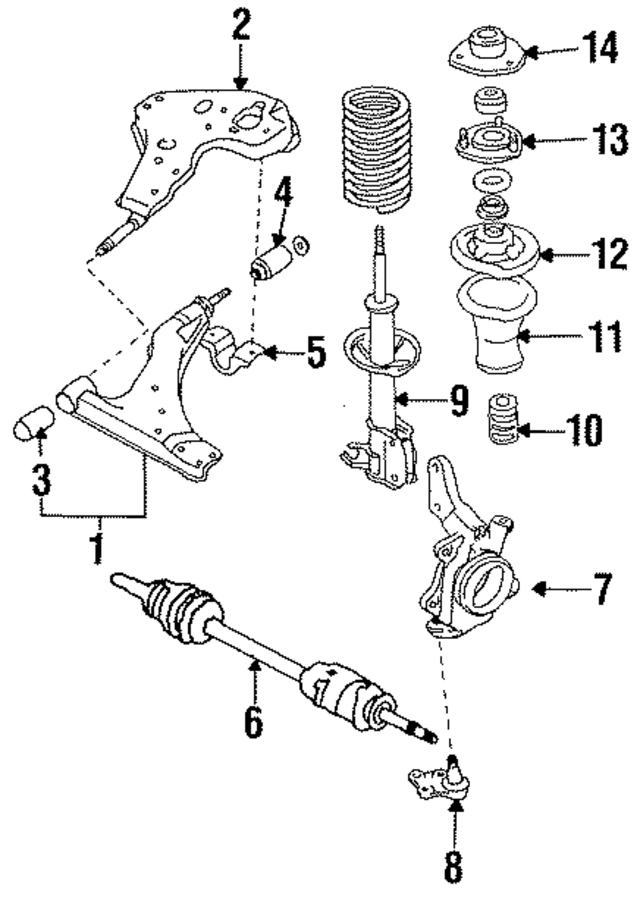 5432301A12 - : Spring Upper Mount for Nissan Image