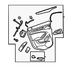 22763255 - : Ebony Rear Passenger Side Door Trim for Cadillac: CTS Image