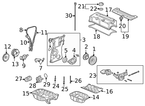 Engine Parts for 2004 Acura TL #1