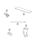 5148132AA - Electrical: Wiring Clip for Chrysler: Aspen | Dodge: Durango, Ram 1500, Ram 2500, Ram 3500 | Ram: 1500, 1500 Classic, 2500, 3500 Image