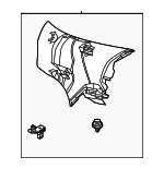 62472WB004 - Body: Upper Quarter Trim for Toyota: Yaris Image