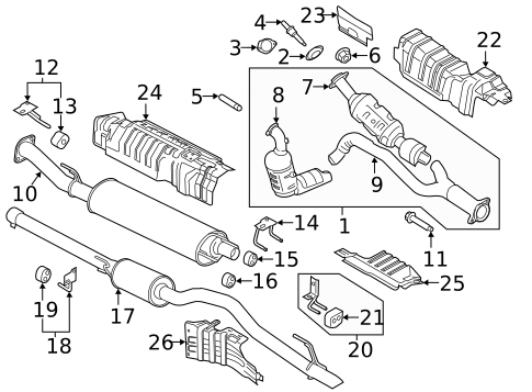 Exhaust Components for 2015 Ford Transit-150 #0