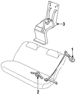 7336002081B0 - Electrical: Belt &amp; Retractor for Toyota: Corolla Image