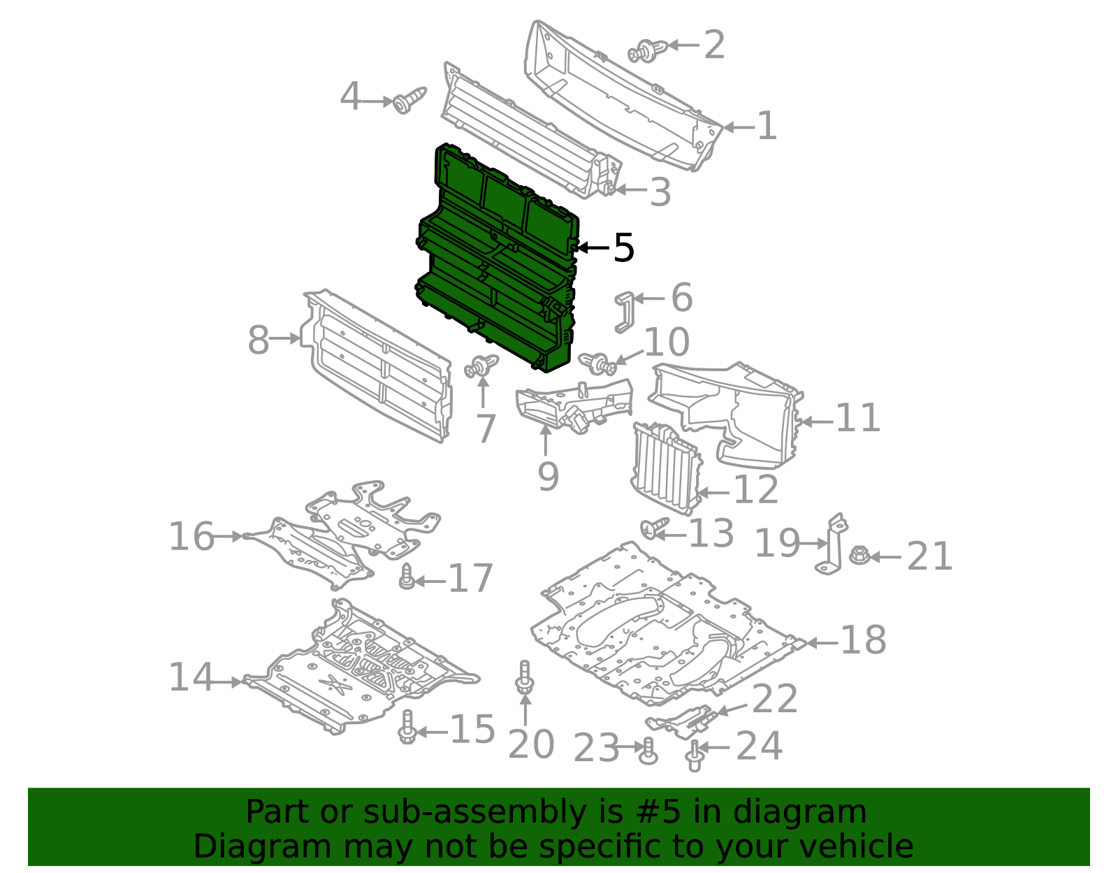 2022-2023 Land Rover Shutter Assembly 523123503 | OEM Parts Online