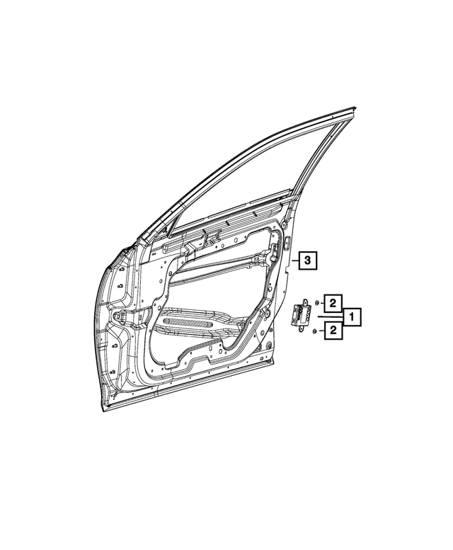 68424448AD - Electrical: Front Door Module, Right for Mopar Image