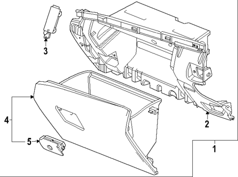 Glove Box for 2025 GMC Yukon XL #0