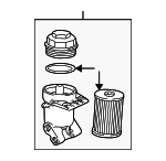 11427511169 - Engine: Filter Housing for BMW: 540i, 740i, 740iL, 750iL, 840Ci, 850Ci, 850CSi, 850i, M5, X5, Z8 Image