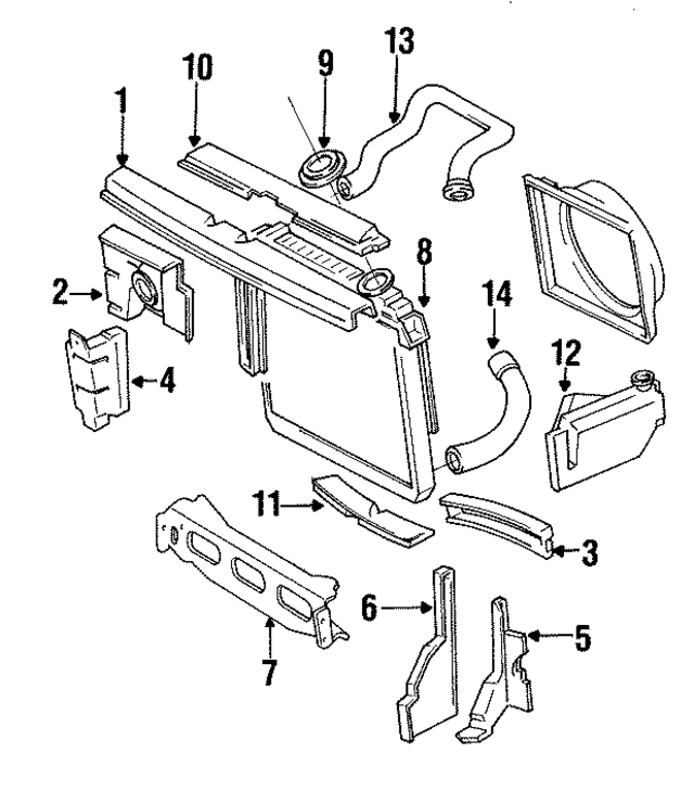 57000030 - Cooling System: Upper Tie Bar for Mopar Image