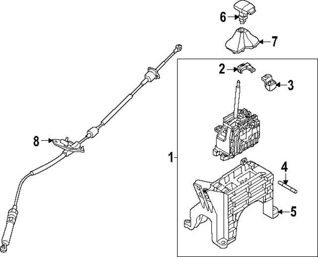 84633R0100 - : Shift Boot for Kia Image