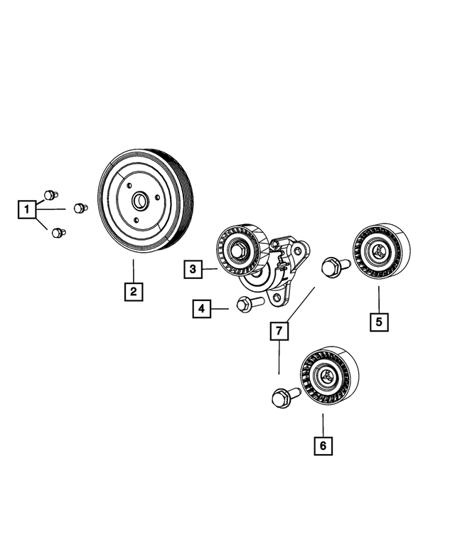 « 6508246AA – Cooling : Tête Collerette Hexagonale Vis pour Mopar Image »