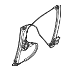 51337268797 - Body: Window Regulator for BMW: 640i Gran Coupe, 640i xDrive Gran Coupe, 650i Gran Coupe, 650i xDrive Gran Coupe, Alpina B6 xDrive Gran Coupe, M6 Gran Coupe Image