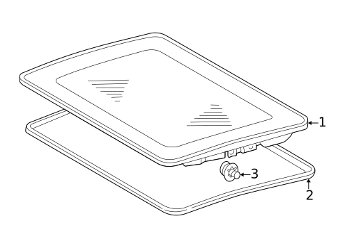 Glass Roof Panel for 2003 Mercedes-Benz CL55 AMG #0